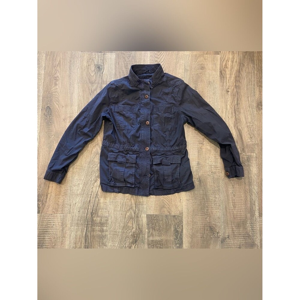 L.L. Bean Navy Utility Field Jacket Work Hiking Womens M PreOwned